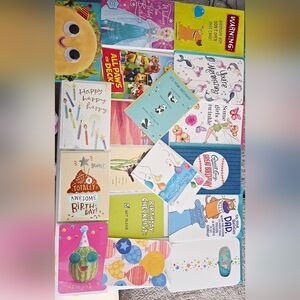 New UnUsed 18 Seperate Designs American Greetings Birthday Cards/Envelopes